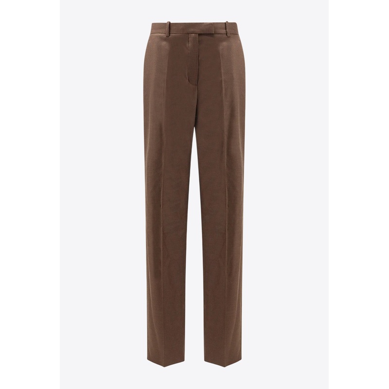 Wool Tailored Pants Brown wrtwit_IT 42