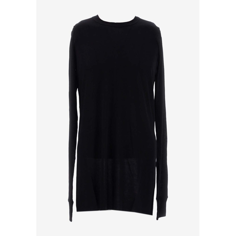 Basic Long-Sleeved T-shirt Black mrtwstd_S