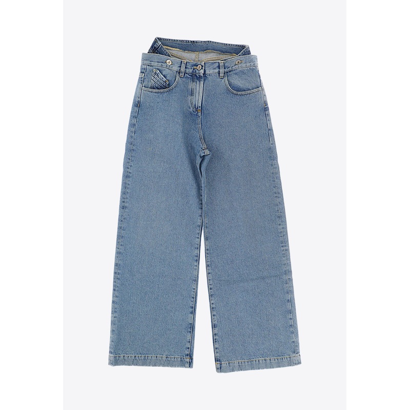 Basic Wide-Leg Jeans Blue wrtwit_IT 40