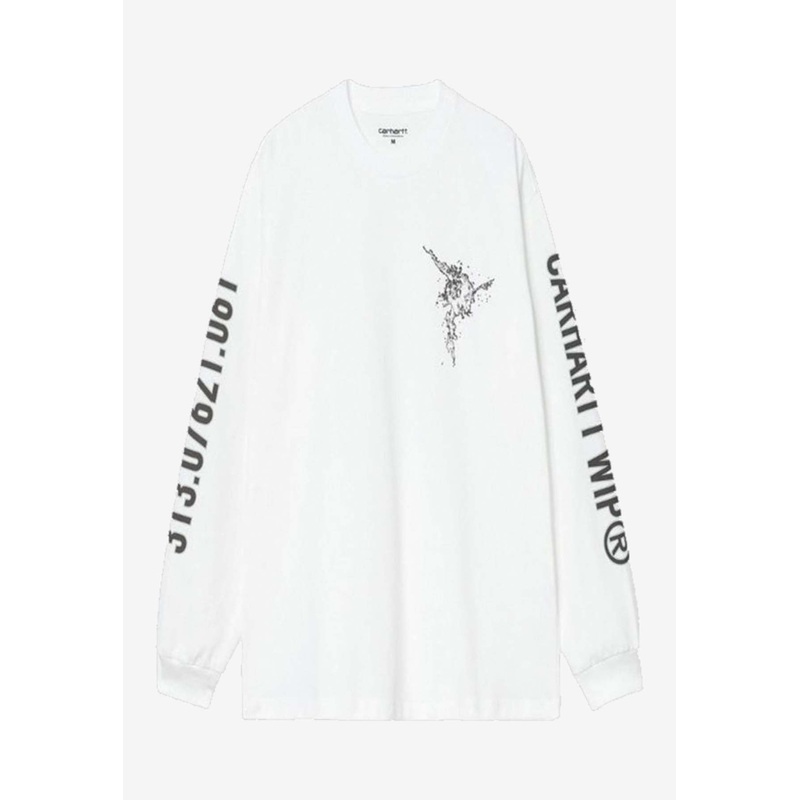 Coordinate Long-Sleeved T-shirt White mrtwstd_M