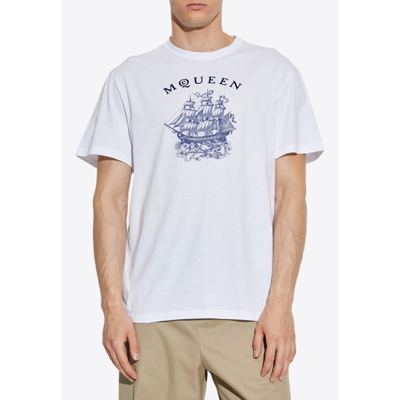 Sailor Tattoo Print T-shirt White mrtwstd_S