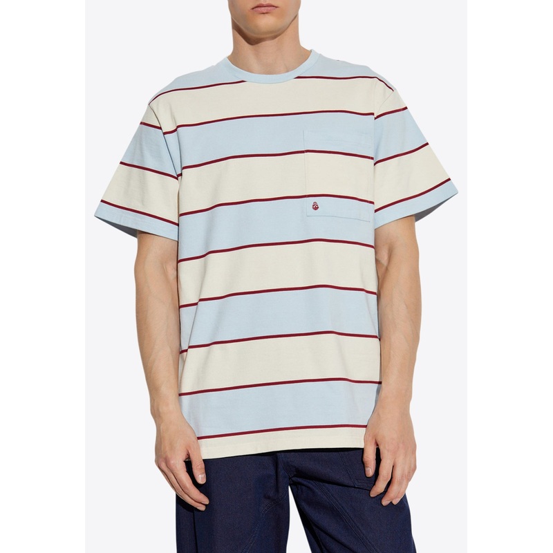 Skull Striped T-shirt Multicolor mrtwstd_XS