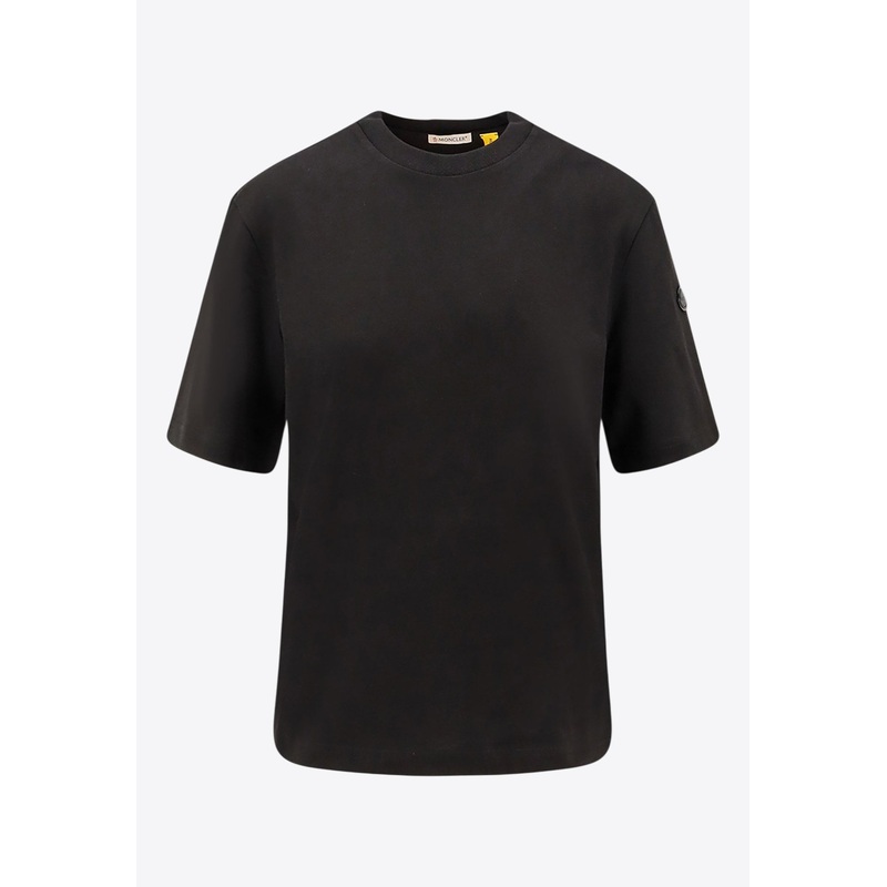 X EE72 by Edward Enninful Logo Patch T-shirt Black wrtwstd_XS