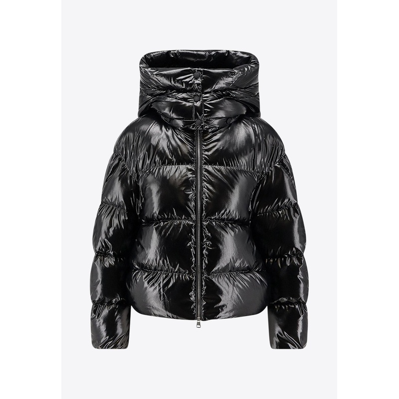 X EE72 by Edward Enninful Lothar Glossy Down Jacket Black wrtwmoncler_0