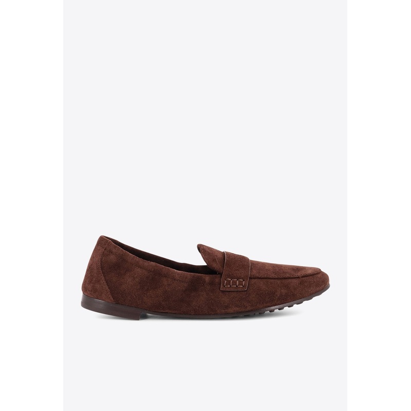Ballet Suede Loafers Brown wshoesus_US 5