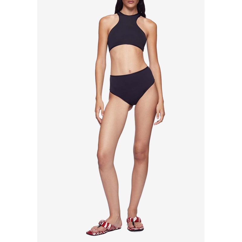 Cut-Out Drawstring Bikini Black wrtwstd_S