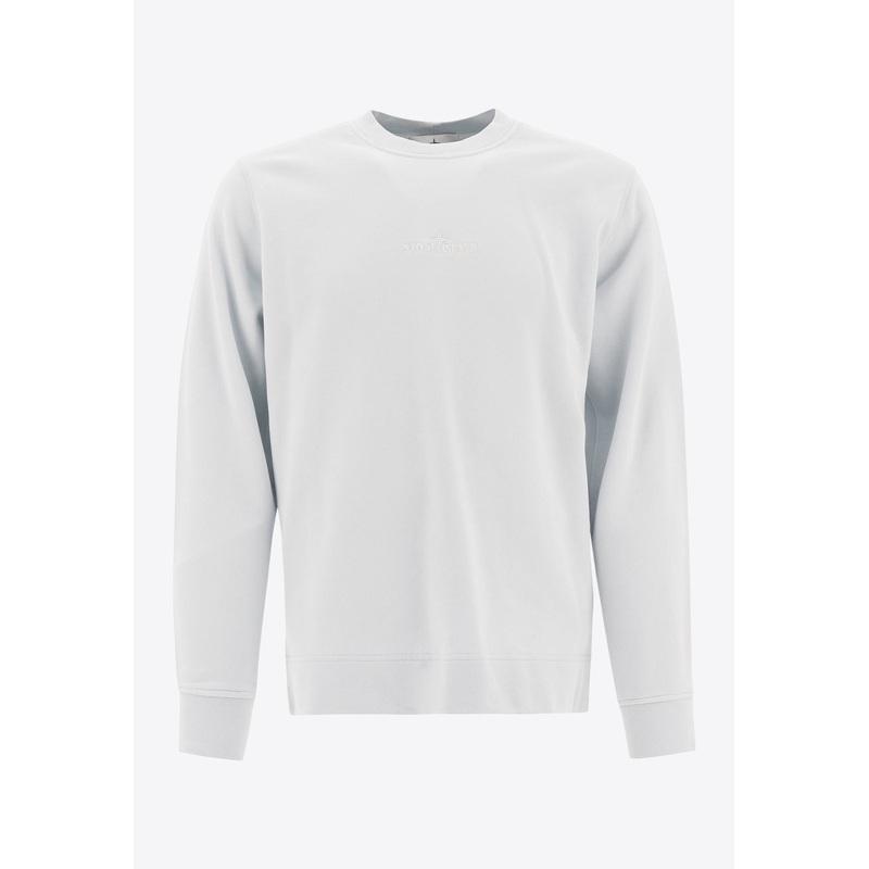 Logo Embroidered Sweatshirt Sky Blue mrtwstd_M