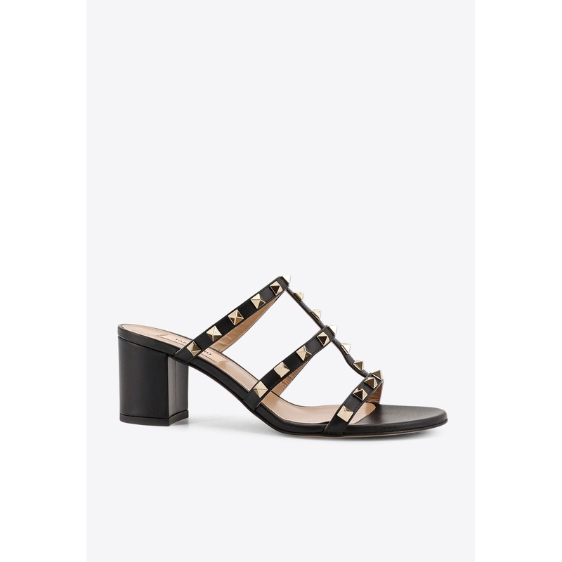 Rockstud 60 Leather Mules Black wshoeseu_EU 36