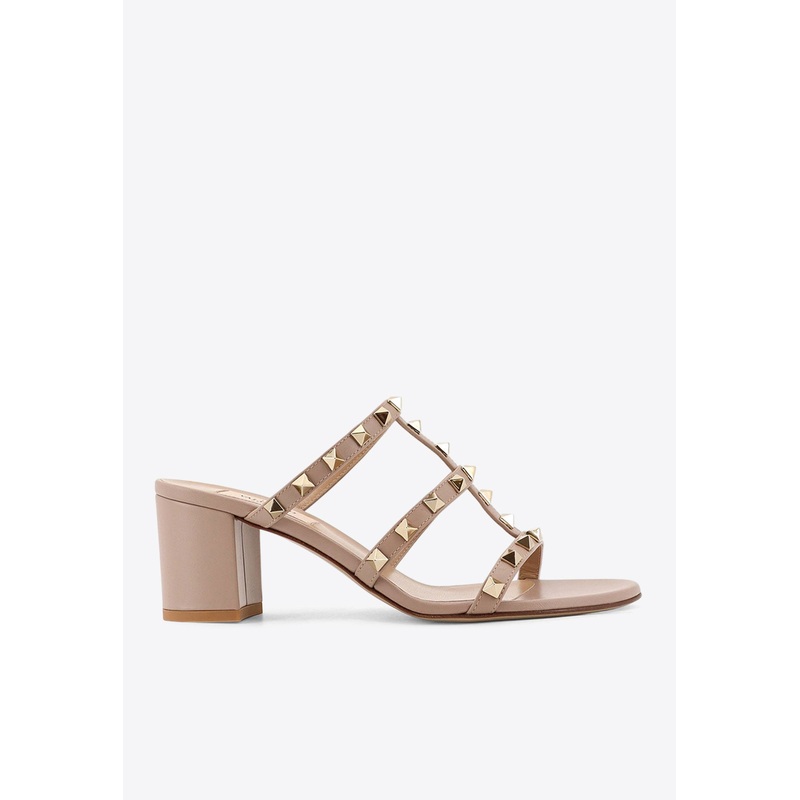 Rockstud 60 Leather Mules Powder wshoeseu_EU 36