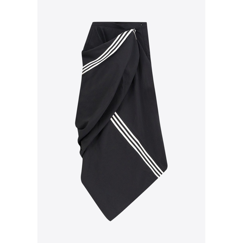 Signature-Stripes Customizable Maxi Skirt Black wrtwstd_XS