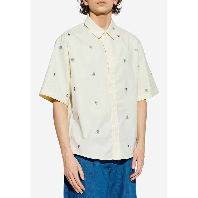 Verdy Embroidered Short-Sleeved Shirt Yellow mrtwshirtseu_EU 39