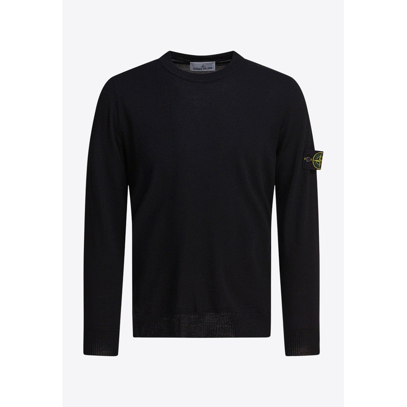Wool Crewneck Sweater Black mrtwstd_M