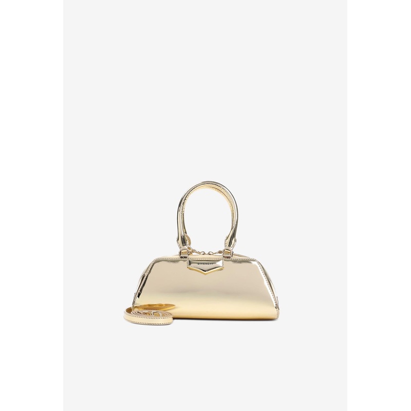 Antigona East/West Mini Top Handle Bag Metallic Onesize