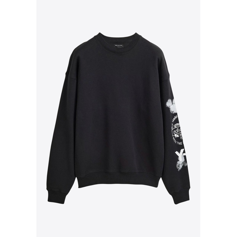 Graphic Print Sweatshirt Black mrtwstd_S