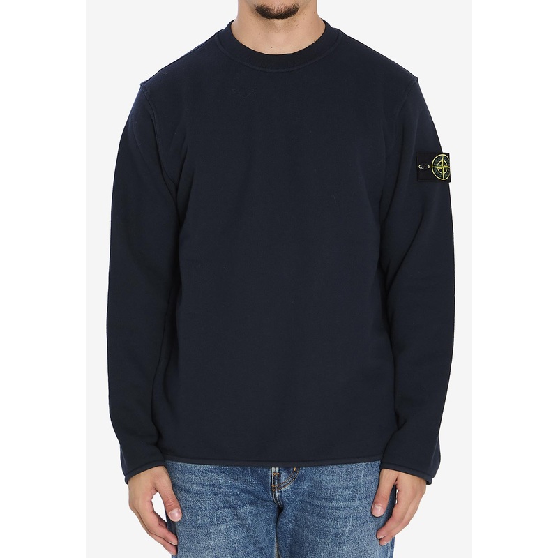 Logo Patch Jersey Sweatshirt Blue mrtwstd_S