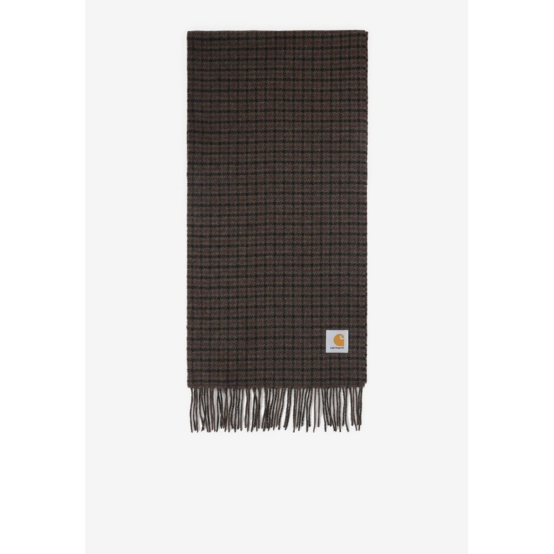 Lowis Scarf in Wool Blend Brown Onesize