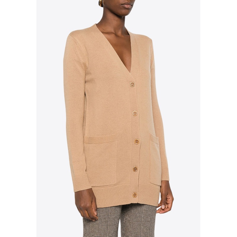 Villar 1951 Embroidered Cardigan Camel wrtwstd_XS
