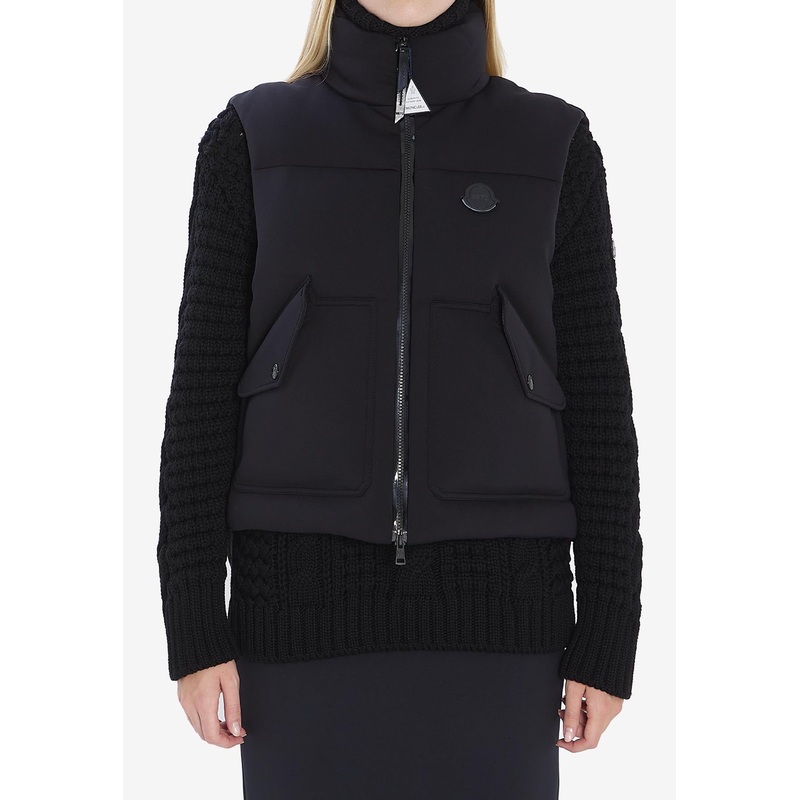 X EE72 by Edward Enninful Otis Zip-Up Vest Black wrtwmoncler_0
