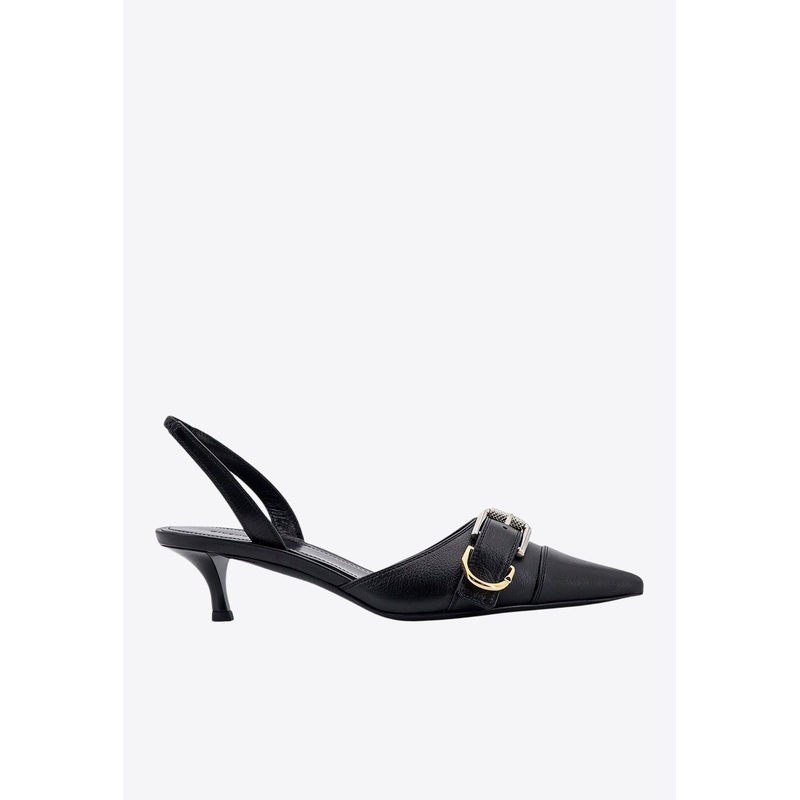 Voyou 45 Leather Slingback Pumps Black wshoeseu_EU 36