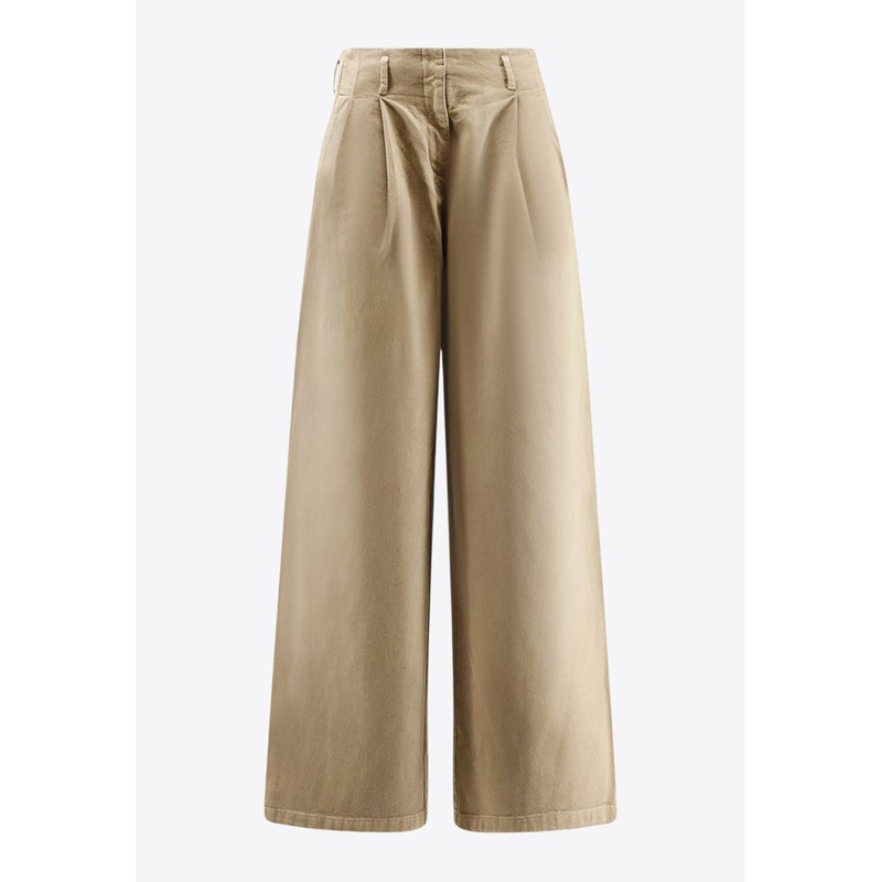 Wide-Leg Tailored Pants Beige wrtwit_IT 38