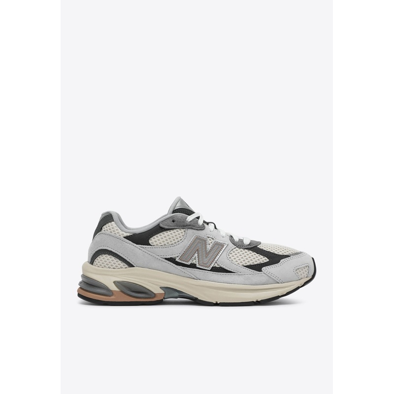 2010 Leather and Mesh Sneakers Gray mshoesus_US 7.5