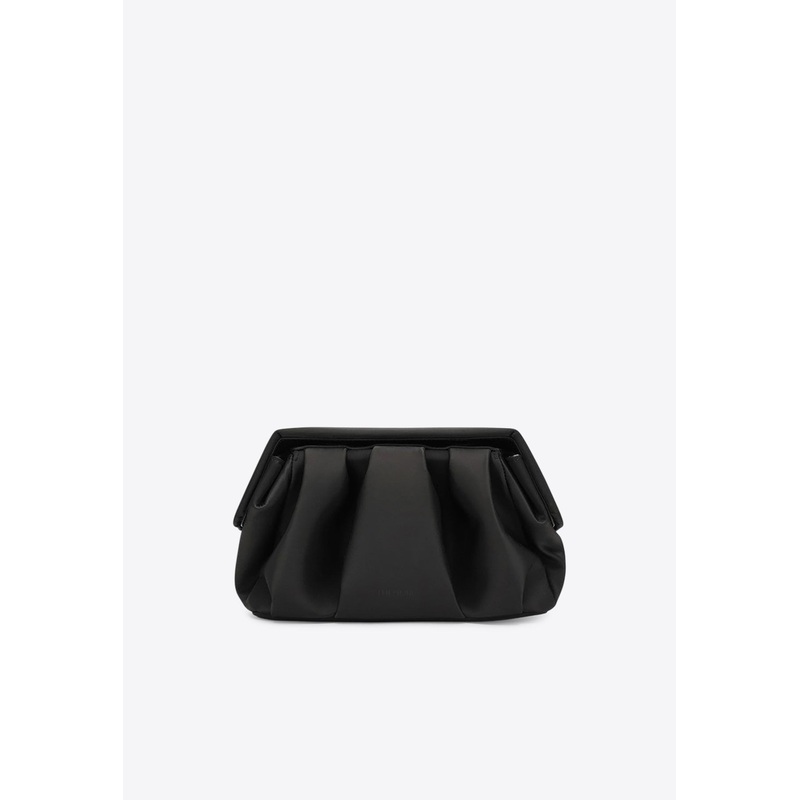 Afrodite Leather Clutch Bag Black Onesize
