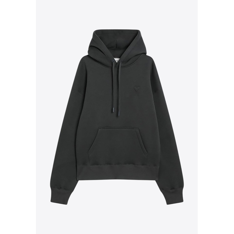 Ami De Coeur Drawstring Hoodie Gray mrtwstd_S