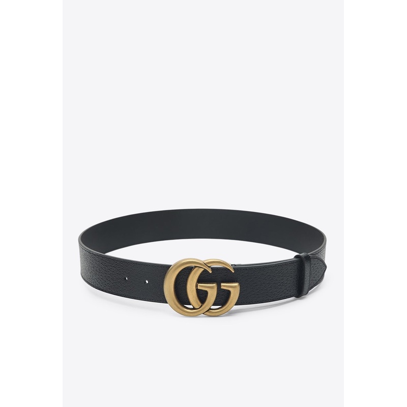 Double G Leather Belt Black 85