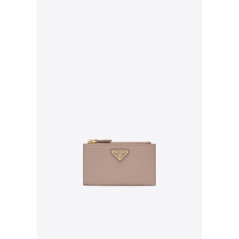 Saffiano Leather Cardholder Beige Onesize