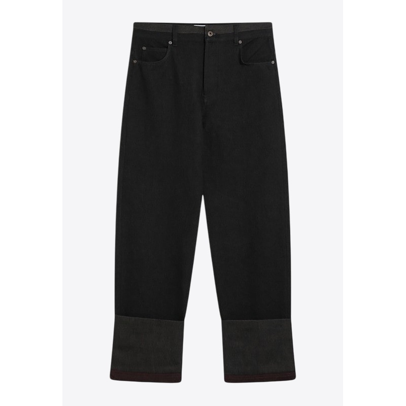 Straight-Leg Turn-Up Jeans Multicolor mrtwit_IT 46