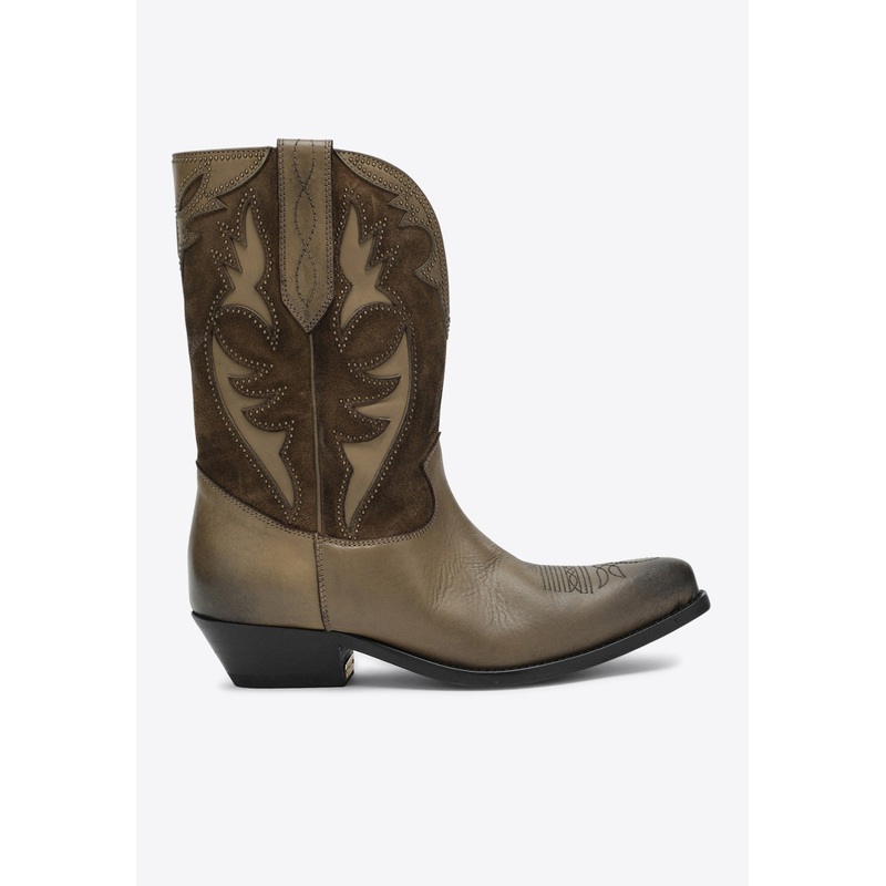 Wish Star Suede and Leather Boots Green wshoeseu_EU 36