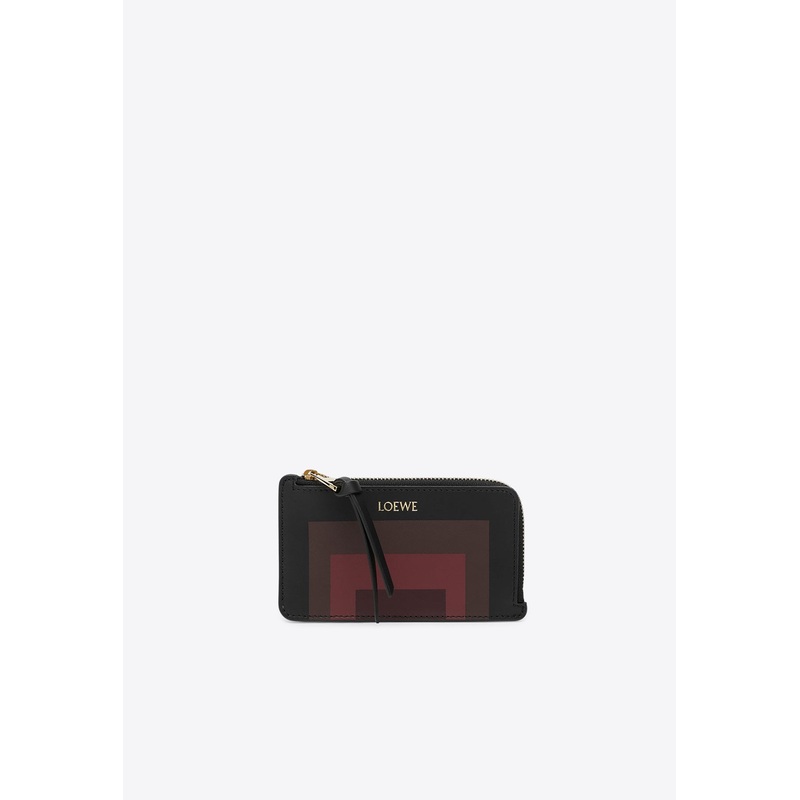 X Josef Albers Leather Zip Wallet Multicolor Onesize