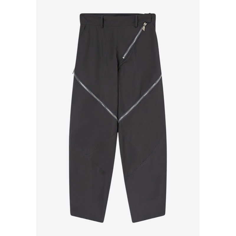Zip Cargo Pants Gray wrtwit_IT 40