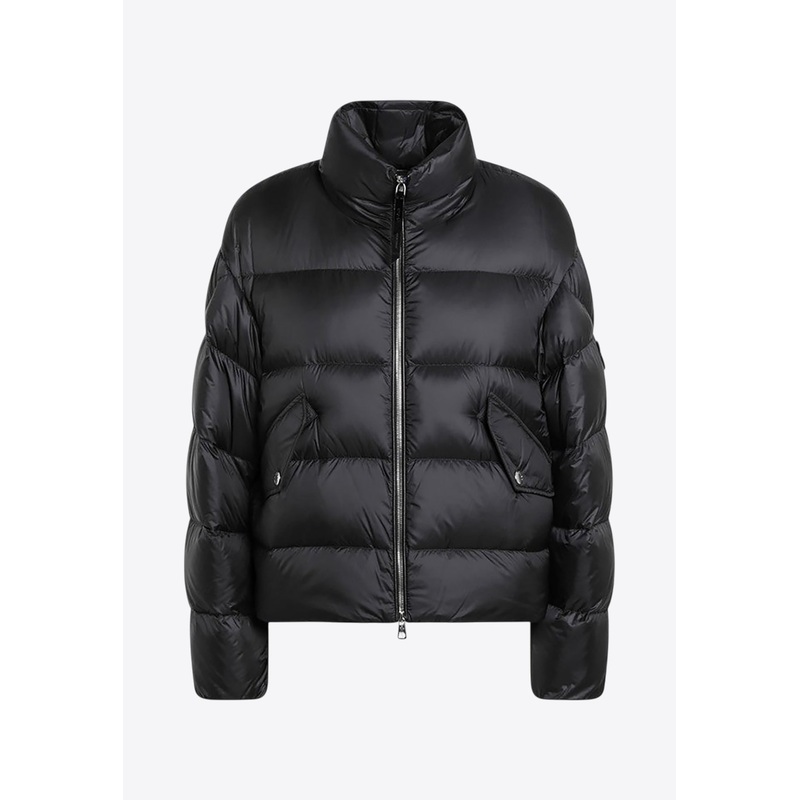 Zip-Up Down Jacket Black wrtwmoncler_0