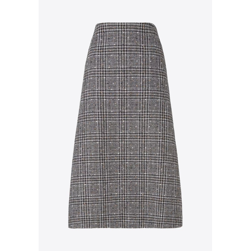 Check Tweed Midi Skirt Gray wrtwit_IT 40