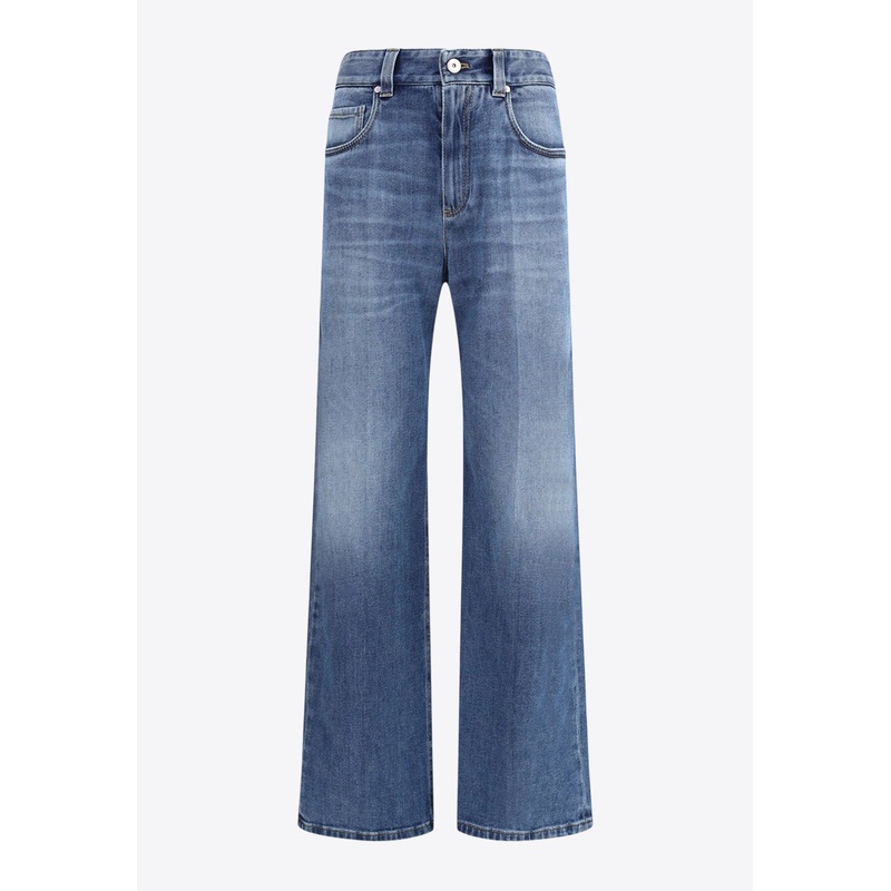Faded Straight-Leg Jeans Blue wrtwit_IT 36
