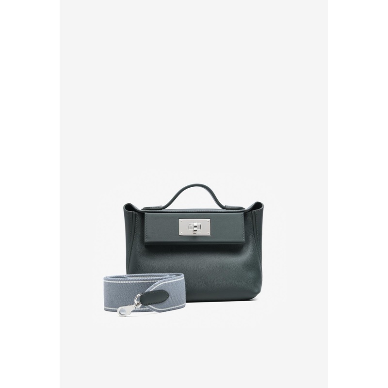 24/24 – 21 in Vert Mangrove Swift and Evercolor Leather with Gold hardware and Wool Strap Vert Mangrove Onesize