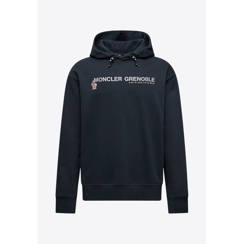 Logo Print Hooded Sweatshirt Blue mrtwstd_S