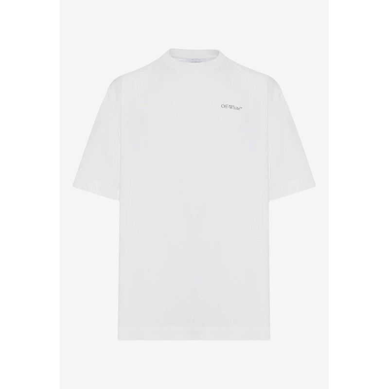 Skate Half Arrow Print T-shirt White mrtwstd_XS