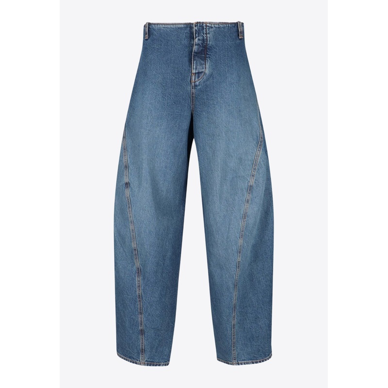 Washed Wide-Leg Jeans Blue wrtwfr_FR 34