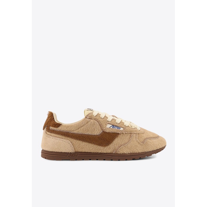 Windspin Metallic Leather Sneakers Beige wshoeseu_EU 36