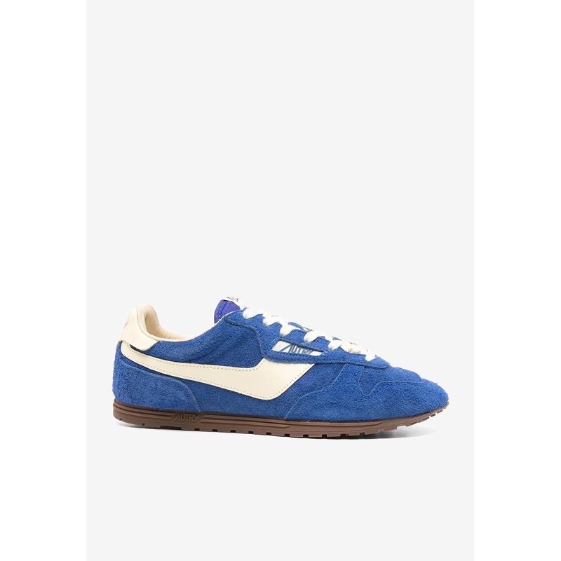 Windspin Suede and Leather Sneakers Blue mshoeseu_EU 40