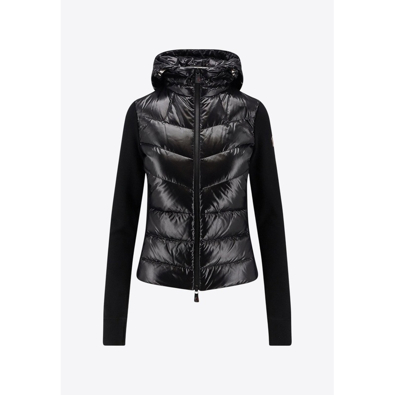 Zip-Up Padded Jacket Black wrtwstd_XS