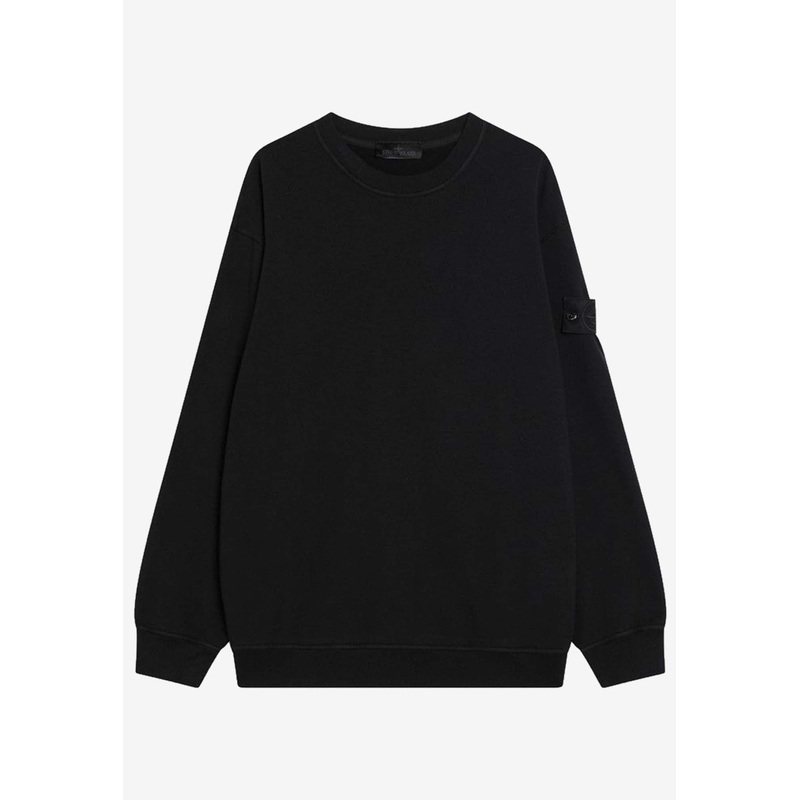 Compass Patch Crewneck Sweatshirt Black mrtwstd_L