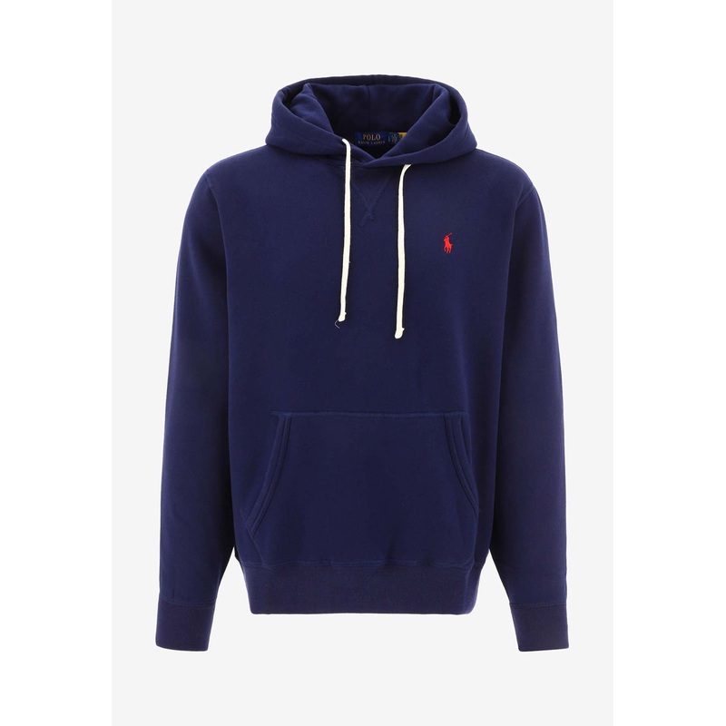 Logo Embroidered Hooded Sweatshirt Blue mrtwstd_S