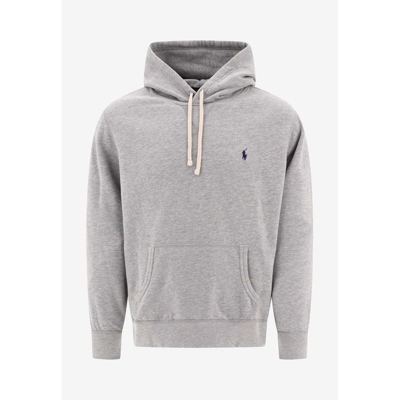 Logo Embroidered Hooded Sweatshirt Gray mrtwstd_S