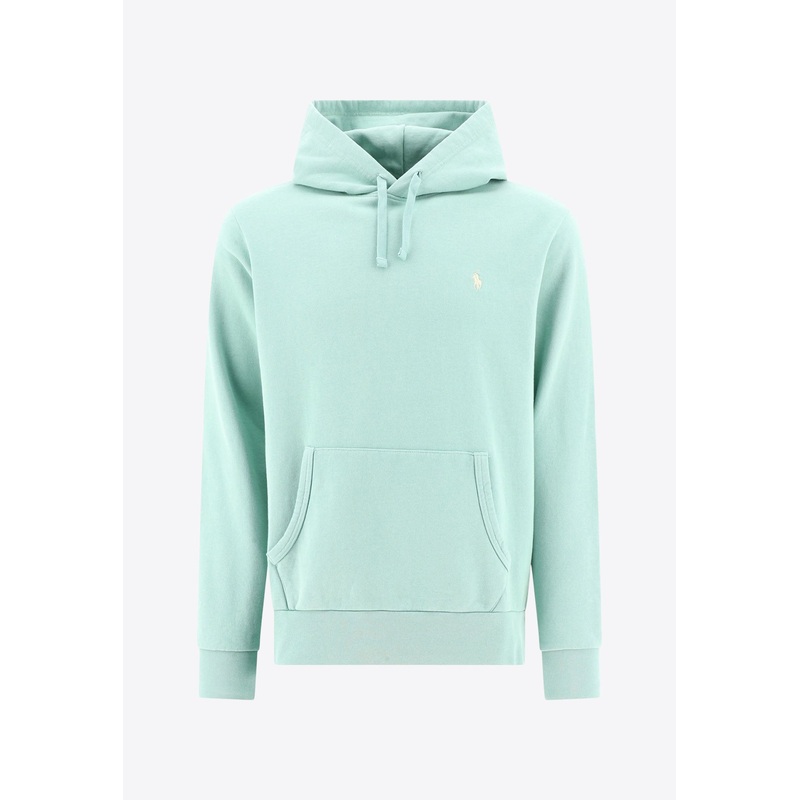 Logo Embroidered Hooded Sweatshirt Light Blue mrtwstd_S