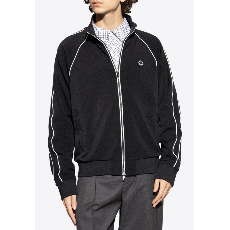 Logo-Patched Zip-Up Hoodie Black mrtwstd_S
