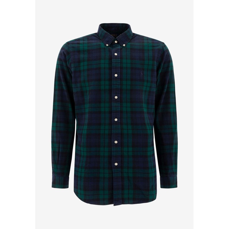 Plaid Check Long-Sleeved Shirt Multicolor mrtwstd_M