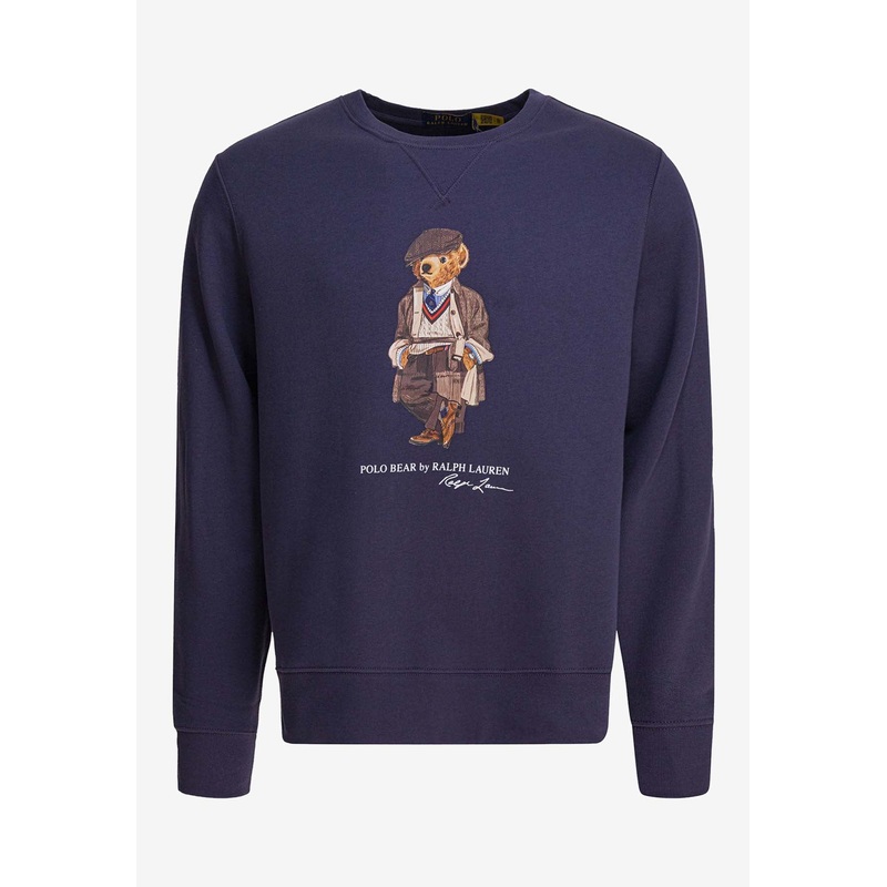 Polo Bear Print Sweatshirt Blue mrtwstd_S